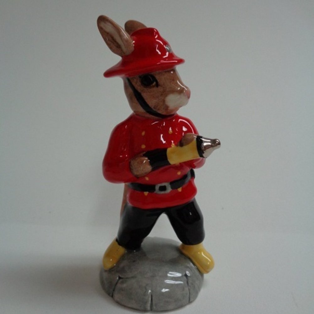 Royal Doulton Fireman Bunnykins DB183, Special Colorway by Pascoe & Co Florida